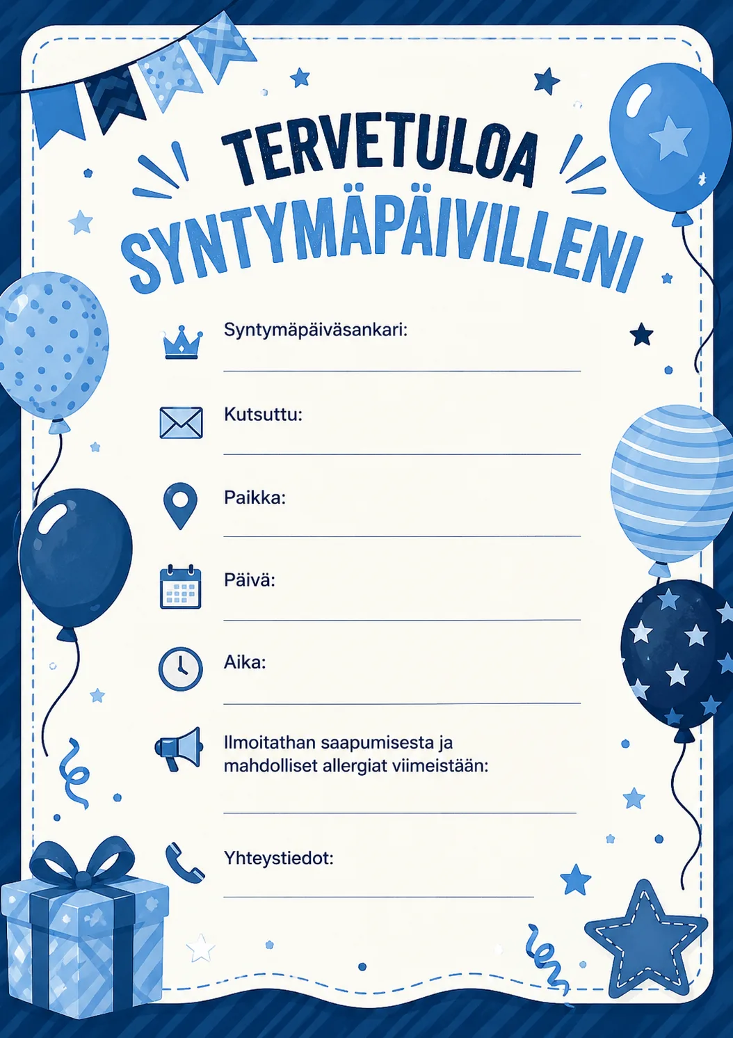 Syntymäpäiväkutsu 5
